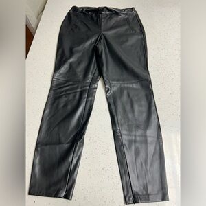 CATO black faux leather pants SZ Medium